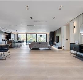 5 bedroom luxury seaside villa with indoor & outdoor pool, near Acharavi, sleeps 10